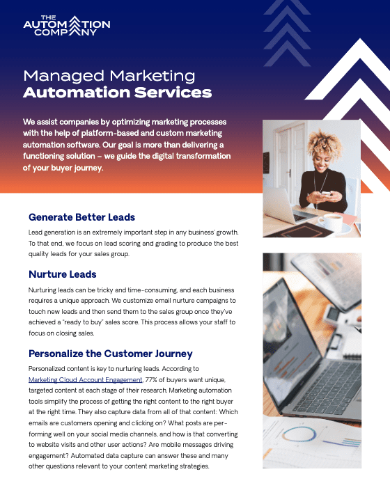 Benefits of Managed Marketing Automation Snippet The Automation Company The Automation Company Benefits of Managed Marketing Automation Snippet Thank You For Requesting Managed Marketing Automation Services Thank You For Requesting Managed Marketing Automation Services